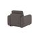 Fauteuil manchettes Kara NICARAGUA tissu enjoy marron