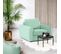 Fauteuil manchettes Kara NICARAGUA tissu enjoy vert amande