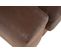 Fauteuil manchettes Kara NICARAGUA tissu gobi marron