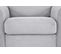 Fauteuil manchettes Kara NICARAGUA tissu crown gris