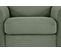 Fauteuil manchettes Kara NICARAGUA tissu crown vert