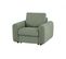 Fauteuil manchettes Kara NICARAGUA tissu crown vert