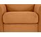 Fauteuil manchettes Kara NICARAGUA tissu crown ambre