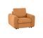 Fauteuil manchettes Kara NICARAGUA tissu crown ambre