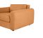 Fauteuil manchettes Kara NICARAGUA tissu crown ambre