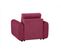 Fauteuil manchettes Kara NICARAGUA tissu crown lie de vin