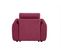 Fauteuil manchettes Kara NICARAGUA tissu crown lie de vin