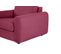 Fauteuil manchettes Kara NICARAGUA tissu crown lie de vin