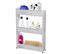 Etagère Mobile Etagère Salle De Bain Etagère Sur Pied Chariot 3 Etagères Support Gris