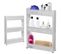 Etagère Mobile Etagère Salle De Bain Etagère Sur Pied Chariot 3 Etagères Support Gris