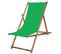 Chaise Longue Pliante Vert - Bois Imprégné