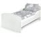 Moderne Lit D'enfant Toddler En Bois Avec Un Matelas Blanc