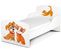 Moderne Lit D'enfant Toddler En Bois Avec Un Matelas Chat En Chien