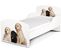 Moderne Lit D'enfant Toddler En Bois Avec Un Matelas Chiens