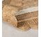 Tapis De Salon Flower Jute En Jute - Beige - 120x170 Cm