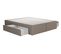 Sommier 2 tiroirs 2x80x200 cm DREAMEA EDITION SOMAX PU taupe