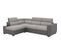 Canapé D'angle Convertible 4 Places Kelio Tissu Anthracite Et Gris L 245 X P 184 X H 77 Cm