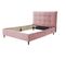 Lit 140x190cm JAPP 3  velours trinity rose