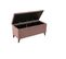 Banc coffre JAPP 3  velours trinity rose