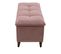 Banc coffre JAPP 3  velours trinity rose