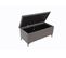 Banc coffre JAPP 3 tissu flash anthracite