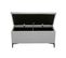 Banc coffre JAPP 3 tissu flash gris