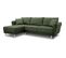 Canapé D'angle Convertible Réversible 3/4 Places Claudius - Vert Olive - L244 X P158 X H95 Cm