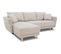 Canapé D'angle Convertible Réversible 3/4 Places Claudius - Tissu Beige - L 244 X P 158 X H 95 Cm