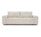 Canapé Droit Convertible 3 Places Josh Velours Côtelé Beige - Coffre De Rangement - L239xp86xh85cm