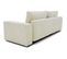 Canapé Droit Convertible 3 Places Josh Velours Côtelé Beige - Coffre De Rangement - L239xp86xh85cm