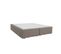 Sommier 2 tiroirs 2x80x200 cm DREAMEA EDITION SOMAX velours taupe