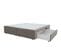 Sommier 2 tiroirs 2x80x200 cm DREAMEA EDITION SOMAX velours taupe