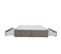 Sommier 2 tiroirs 2x70x190 cm DREAMEA EDITION SOMAX velours taupe