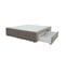 Sommier 2 tiroirs 2x70x190 cm DREAMEA EDITION SOMAX velours taupe