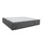 Sommier 2 tiroirs 2x80x200 cm DREAMEA EDITION SOMAX velours anthracite