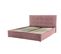 Lit coffre 160x200 cm JAPP 3 velours trinity rose