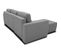 Canapé D'angle Convertible Réversible 3 à 4 Places Pharell - Tissu Anthracite - 224 X 155 X 85 Cm