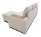 Canapé D'angle Convertible Réversible Valdo 3 à 4 Places - Beige - Tablette Avec Usb Coffre + Pouf