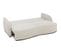 Canapé Convertible Bari 3 Places Tissu Beige Coffre De Rangement L215 X H89 X P100 Cm