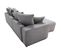 Canapé d'angle convertible LIAM tissu LOFT gris/souris