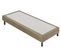 Sommier 80x190 Tapissier Déco Couleur Taupe Resistant Jusqu'à 120 Kg Par Personne