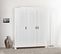 Armoire Blanc Avec 3 Portes, Dim : L150 X H180 X P56 Cm