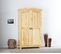 Armoire Rustique Avec 2 Portes Vernis Naturel, Dim : 56 X 104 X 180 Cm