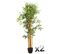 Lot de 2 plantes artificielles Bambou Pot, Hauteur 180 cm