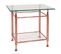 Table D'appoint Teinte Cuivre, Dim : L58 X H52 X P43 Cm