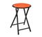 Tabouret Pliante Noir-orange, L30 X H45 X P30 Cm