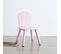 Lot De 2 Chaises Douceur Rose Pour Enfant En Bois - Dim : L28x L50 X H28 Cm