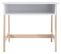 Bureau En Mdf Et Pin Coloris Naturel Et Blanc - Dim : L 58 X L 52 X H 46 Cm