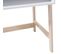 Bureau En Mdf Et Pin Coloris Naturel Et Blanc - Dim : L 58 X L 52 X H 46 Cm