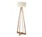 Lampadaire En Bambou Et Papier - Dim : H 150 X D 50 Cm